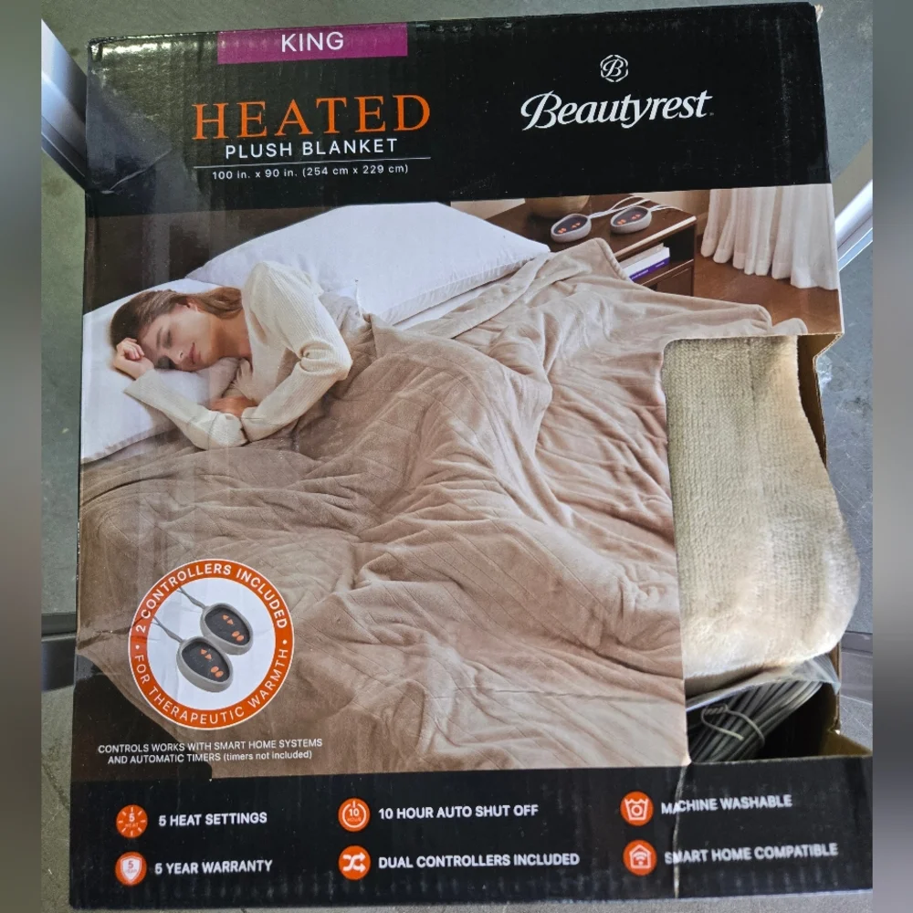 BeautyRest Plush Heated Blanket (King)
